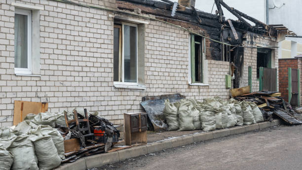 Professional Emergency Fire Cleanup technician working in Clayton, WI